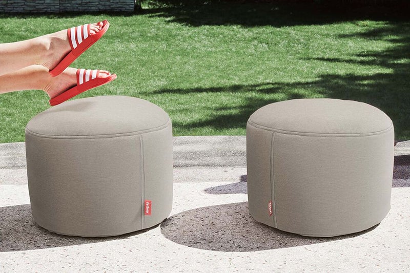 Fatboy Point Outdoor Pouf (Small) | Water and dirt-repellent | Stain-resistant | Designed for indoor and outdoor use | Special filling to guarantee extra comfort | 50×35 cm - Grey Taupe - Image 2